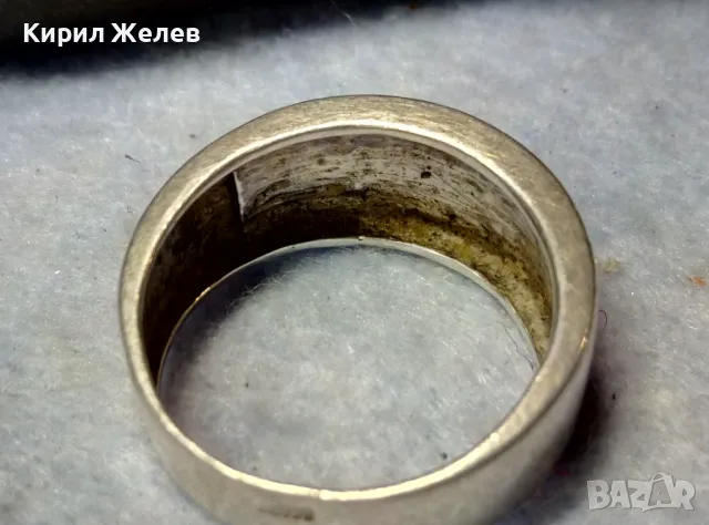 МАРКОВ ВИНТИДЖ АРТ СРЕБЪРЕН ПРЪСТЕН СРЕБРО 925 A1 с ДВЕ МАРКИРОВКИ и ЦВЕТЕН ЕМАЙЛ РЪЧНА РАБОТА 49935, снимка 14 - Пръстени - 49981847