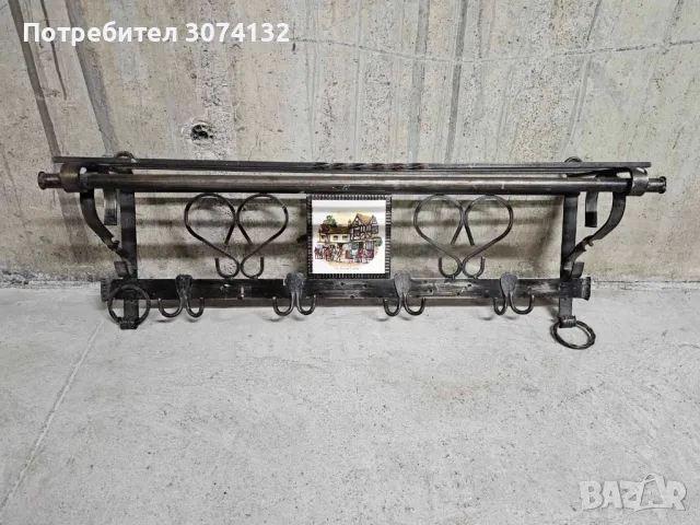 Закачалка за стена от ковано желязо