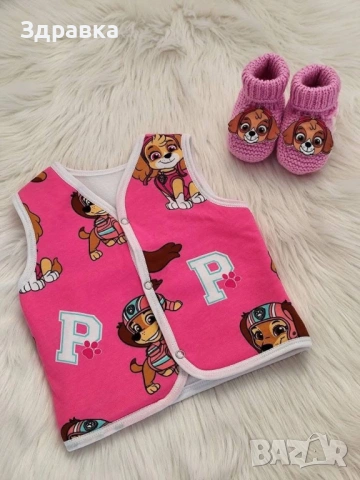 Детски елечета с пухкава подплата, снимка 3 - Жилетки и елечета за бебе - 53394910