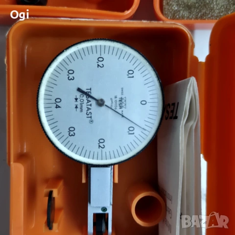 Индикаторен часовник TESA чупещо краче , снимка 2 - Други инструменти - 37838253