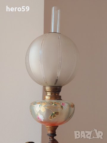 Антикварна газена лампа -19 век., снимка 18 - Антикварни и старинни предмети - 40050782