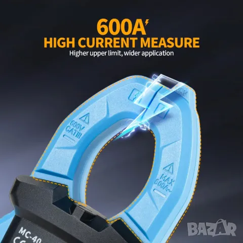 Цифров мултицет с клещи FNIRSI MC-40, снимка 7 - Клещи - 49824798