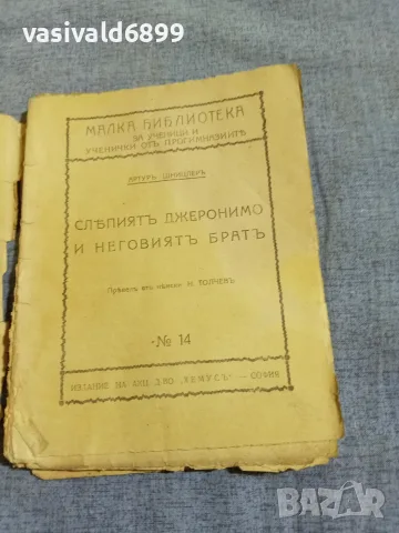 Шницлер - Слепият Джеронимо , снимка 4 - Други - 55936961