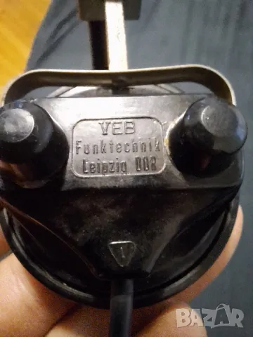 ретро слушалки VEB FUNKTECHHIK Leipzig DDR, снимка 3 - Антикварни и старинни предмети - 49730523