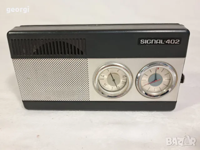 ретро съветско радио транзистор Signal tento 402 , снимка 7 - Радиокасетофони, транзистори - 47959611