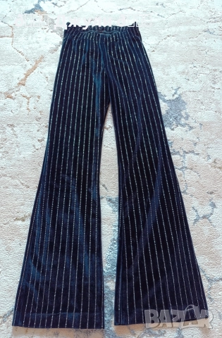 Бляскав панталон с широк крачол