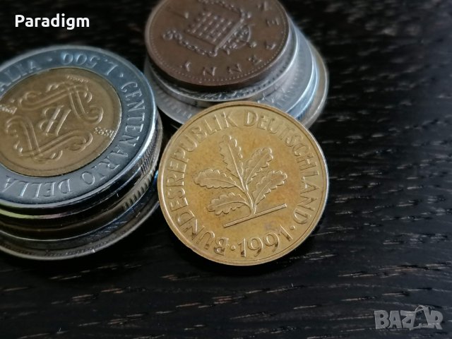 Монета - Германия - 10 пфенига | 1991г.; серия D, снимка 2 - Нумизматика и бонистика - 34273808
