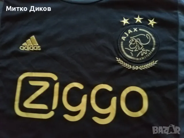 Аякс футболна тениска Адидас №34  баджове от шамп.лига размер ХХЛ, снимка 3 - Футбол - 49832579