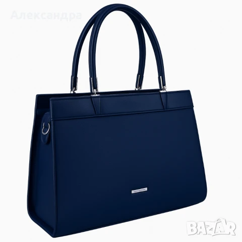 Модерна дамска чанта с двуцветен дизайн, снимка 2 - Чанти - 50698656