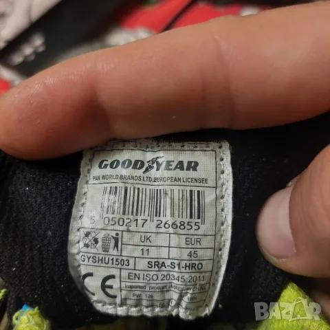 Защитни работни  обувки GOODYEAR S1 SRA HRO с бомбе  номер 45 , снимка 6 - Други - 49980513
