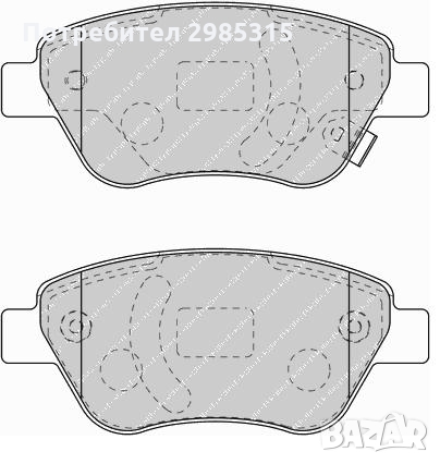 НАКЛАДКИ ПРЕДНИ С АКУСТИЧЕН ДАТЧИК CORSA-D 2007г, снимка 2 - Части - 36059130