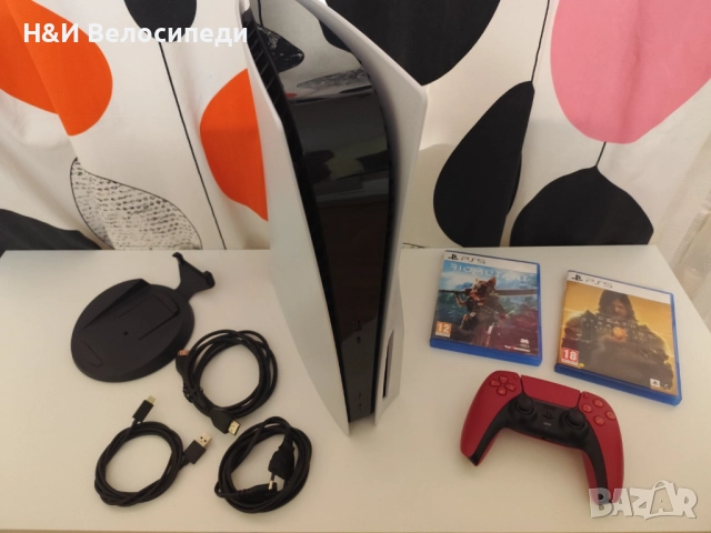 Playstation 5 Disc Edition КАТО НОВ 1 TB !!!