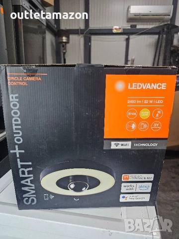 Интелигентна CCTV камера с лампа SMART+ CAMERA CIRCLE CAM CONTROL, снимка 8 - IP камери - 52451008