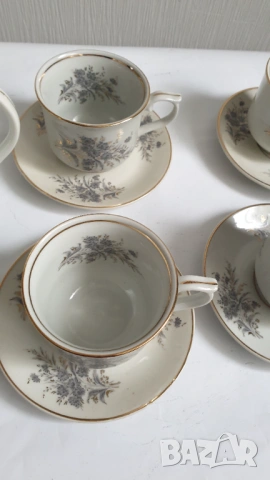 Сервиз за кафе - 13 части - фабрика Коста Йорданов гр.Видин, снимка 3 - Колекции - 53661366