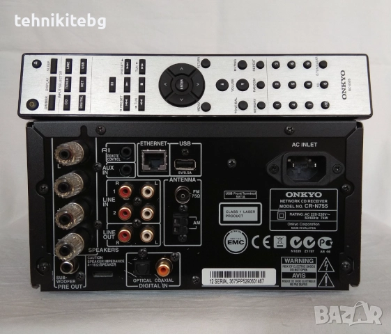 ⭐⭐⭐ ONKYO CR-N755 ⭐⭐⭐ CD/MP3 ресивър с интернет радио и USB, снимка 6 - Ресийвъри, усилватели, смесителни пултове - 51703114