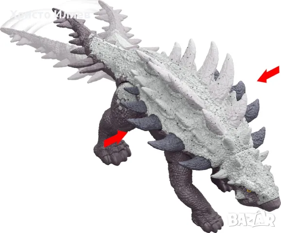 Динозавър интерактивен Гастония Гущер Mattel Jurassic World Джурасик Свят, снимка 2 - Фигурки - 49491584