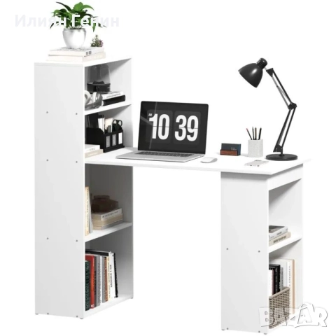 Бюро с библиотека Homcom, снимка 8 - Бюра - 52426711