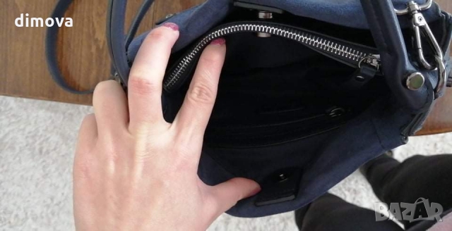 Тъмно синя чанта, снимка 5 - Чанти - 36042413