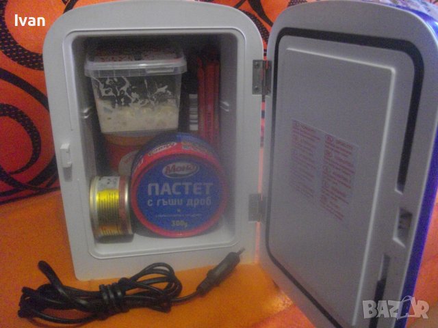 Мини Хладилник-12V/220V-Изстудяване/Затопляне-Работи На 220 Волта и На 12 Волта В Автомобил-8 Литра, снимка 5 - Хладилници - 42715036