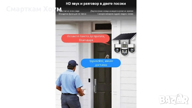 ""ПРОМОЦИЯ"" Соларна WiFi & 4G тройна камера с карта памет, снимка 11 - IP камери - 51544691