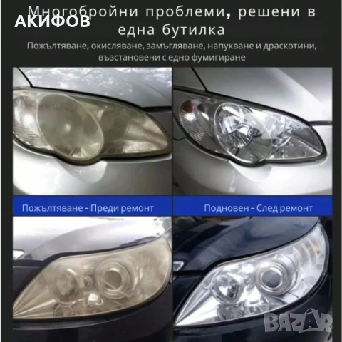 Комплект за нано покритие и възстановяване на фарове, снимка 6 - Части - 51282770