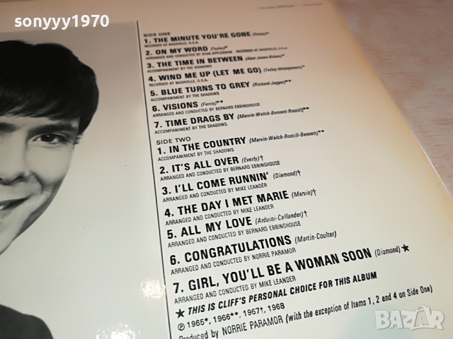 SOLD-THE BEST OF CLIFF-ВНОС GERMANY 2803222255, снимка 13 - Грамофонни плочи - 36263364