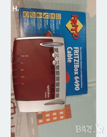 Wifi рутер FRITZ!Box 6490 Cable (DVB-C) - кабелна телевизия, снимка 5 - Рутери - 53619610