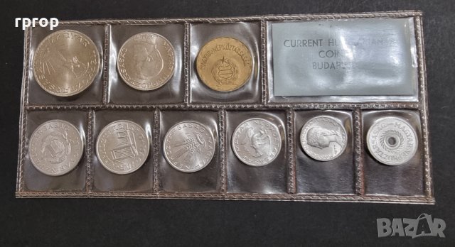 Унгария. Лот. 1977 година 2, 5, 10, 20, 50 филера  и 1, 2, 5 ,10 форинта. UNC., снимка 8 - Нумизматика и бонистика - 44348145