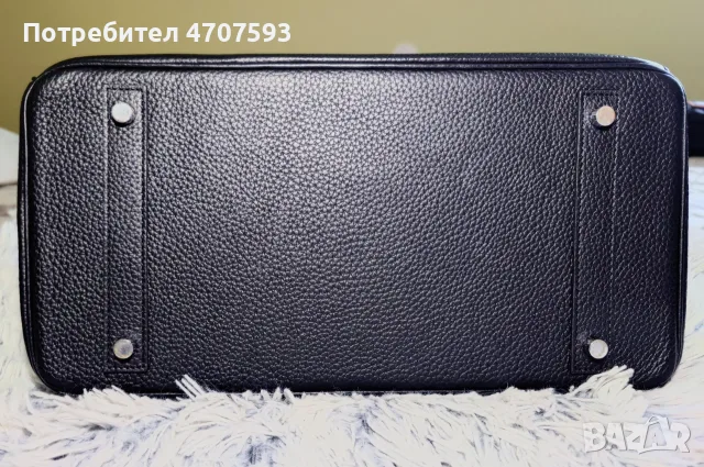 Дамска чанта -  клонинг на Hermès Birkin 35 Black , снимка 3 - Чанти - 55964269