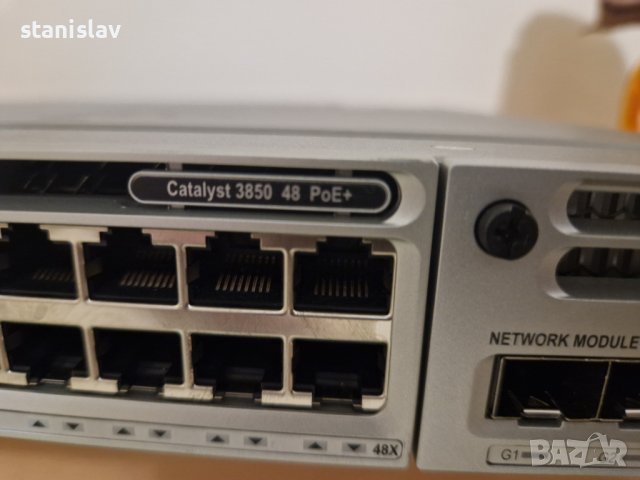 Cisco 3850 POE gigabit switch, снимка 4 - Суичове - 40323316
