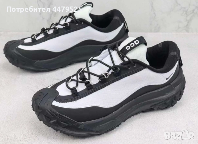 Нови мъжки маратонки Nike x Comme des Garçons ACG Mountain Fly 2 Low Black & White, снимка 4 - Маратонки - 51712943