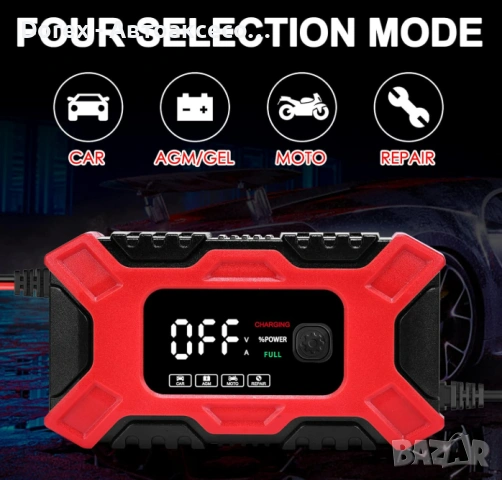 Автоматично Smart Импулсно Зарядно за Акумулатор 12V 6A, снимка 6 - Аксесоари и консумативи - 53616743