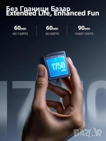 Ново 30W PD зарядно кейс с 3 батерии за Insta360 Ace Pro 2 Ace Pro камера, снимка 3 - Батерии, зарядни - 53745425