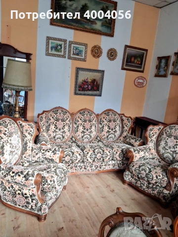 Диван с кресла, снимка 7 - Дивани и мека мебел - 53573984