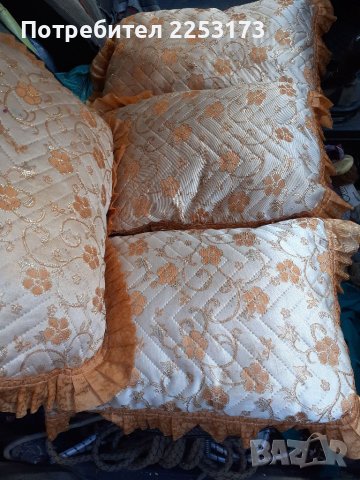 Декоративни възглавнички 4 броя с ресни, снимка 1