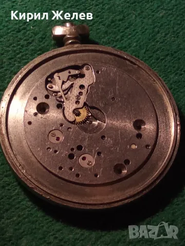 МЪЛНИЯ ВЪЛЦИ Стар РУСКИ ДЖОБЕН ЧАСОВНИК - МЕХАНИЗЪМ с КАПАКА и КАСАТА СССР 26865, снимка 12 - Джобни - 45010838