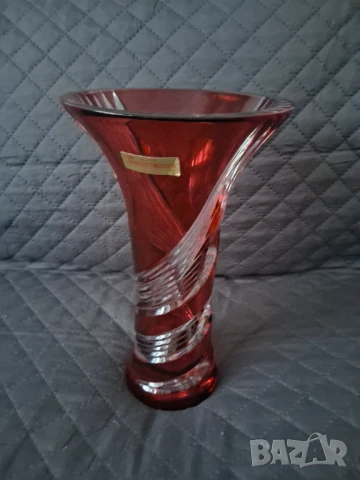 Ваза оловен кристал  Bleikristall 24% Germany , снимка 2 - Антикварни и старинни предмети - 51322798