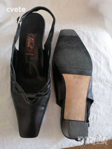 Сандали Vero Cuoio черни , снимка 6 - Дамски елегантни обувки - 37476575