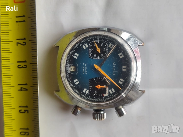 Швейцарски часовник хронограф , снимка 2 - Мъжки - 52187516