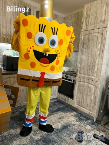 Чисто нов костюм / маскот на Спондж Боб за парти, изненада, рожден ден