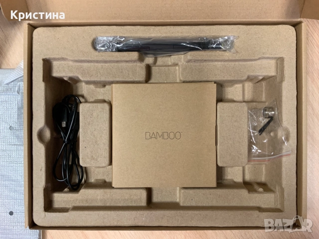 Графичен таблет WACOM Bamboo Pen CTL-470K Пълен комплект!, снимка 7 - Таблети - 52350404