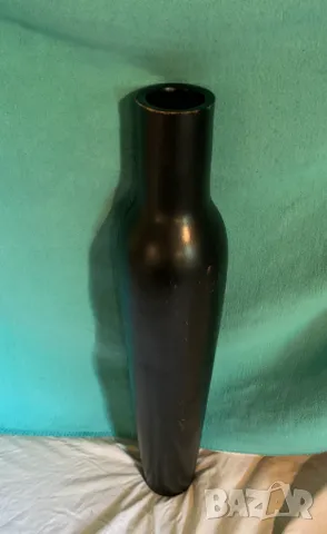 Дървена голяма ваза висока 77 см.Отвор 8 см.