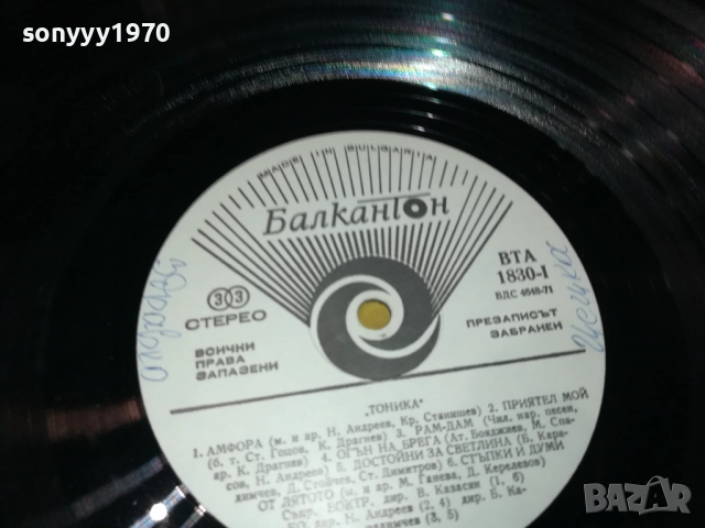 МИМИ И СТАРТ-ОБЛОЖКА И ТОНИКА-ПЛОЧА 0210251241, снимка 7 - Грамофонни плочи - 51918613