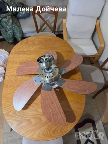 Таванен вентилатор, снимка 2 - Вентилатори - 53705784