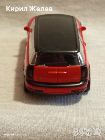 Метална количка Mini cooper много красива за КОЛЕКЦИЯ ДЕКОРАЦИЯ 48614, снимка 4 - Колекции - 53573023