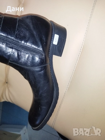Дамски ботуши от естествена кожа,само номер 40,но са уголемени-27см стелка , снимка 3 - Маратонки - 52329445