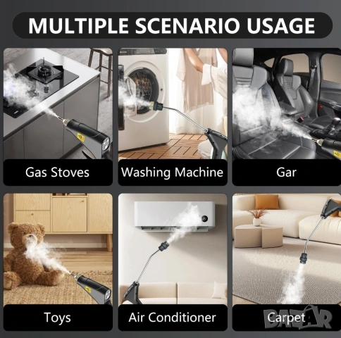 Парочистачка с Високо Налягане 4.5 Bar и Тъч Контрол, Hombasing 2500W , снимка 5 - Парочистачки и Водоструйки - 53291078