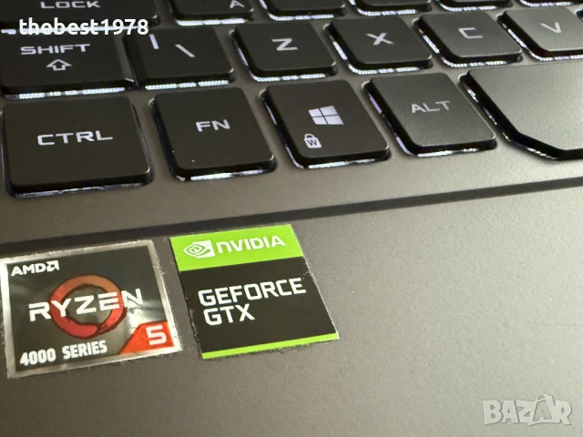 ROG Zephyrus G14`Ryzen 4600HS/GTX 1650Ti/16GB RAM/512GB SSD/FHD IPS, снимка 2 - Лаптопи за игри - 53488033