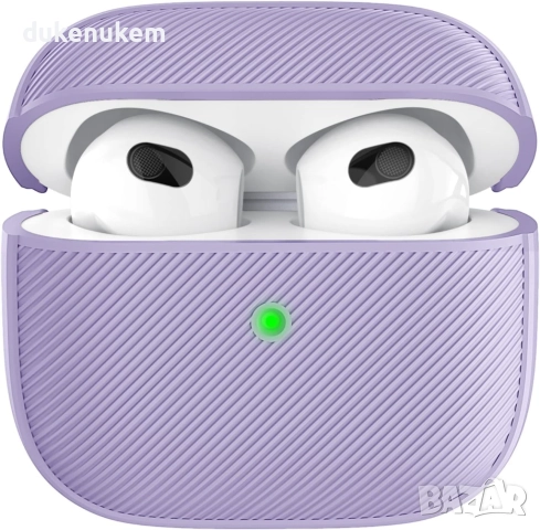 Силиконов калъф, протектор за AirPods 3 Lavender