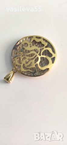 Златен синджир и висулка, снимка 4 - Колиета, медальони, синджири - 41658104